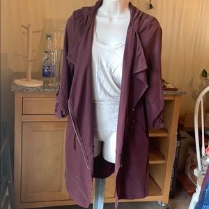 Drape Front Topper Jacket w/ Hood
